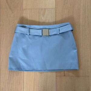 Reformation Carla Low Waist Belted Satin Skirt